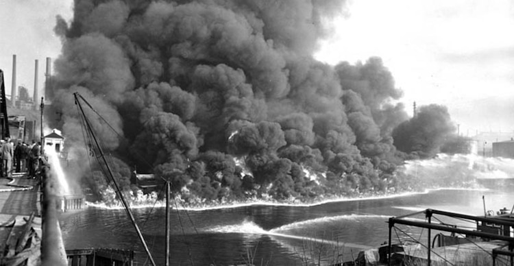 Incendio del río Cuyahoga