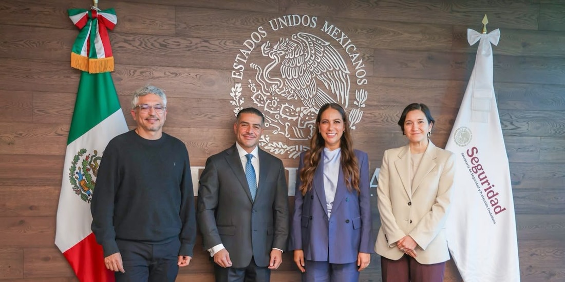 La Gobernadora de Guanajuato con autoridades de Seguridad federal.