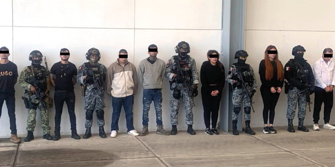 PARTE de los detenidos, ayer, ligados al Cártel Jalisco