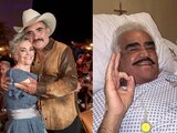 Vicente Fernández Jr. habla de la salud de su padre: "Está respondiendo muy bien"