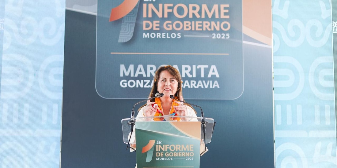 Margarita González Saravia cerrará presentación de su Primer Informe de Gobierno con un mensaje desde Cuernavaca.