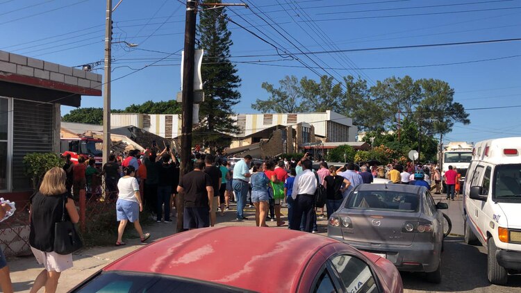 Colapsa techo de iglesia en Ciudad Madero, Tamaulipas