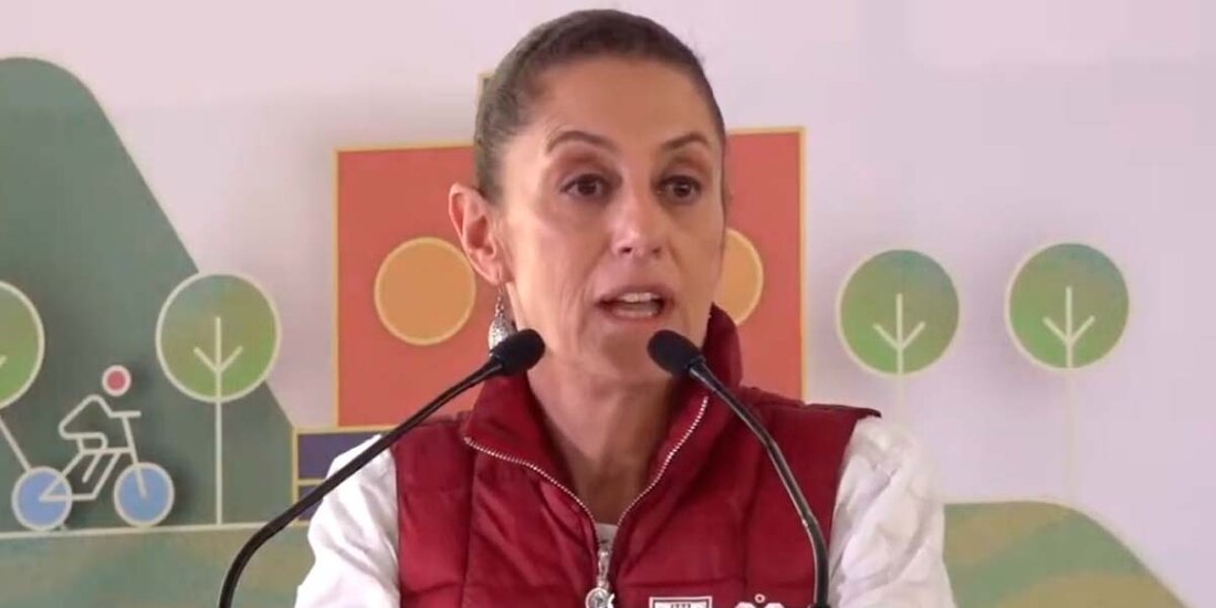 Claudia Sheinbaum, jefa de Gobierno de la CDMX, durante la conferencia de prensa de este sábado en el marco del Día del Niño.