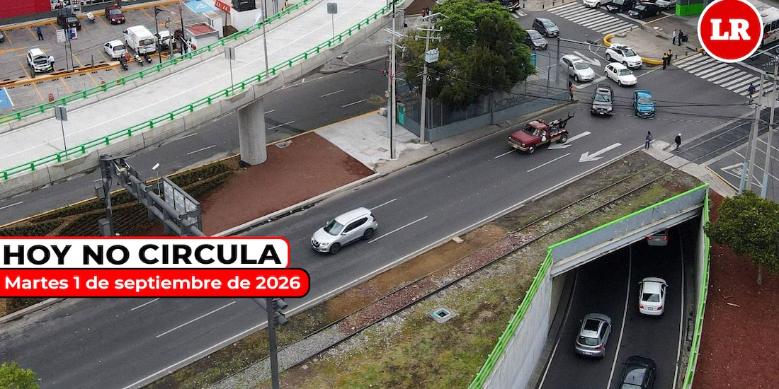 Inicia el mes con todos los detalles del Hoy No Circula para este martes 1 de septiembre de 2026.