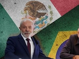 La Presidenta Claudia Sheinbaum y su homólogo brasileño, Luiz Inácio Lula da Silva.