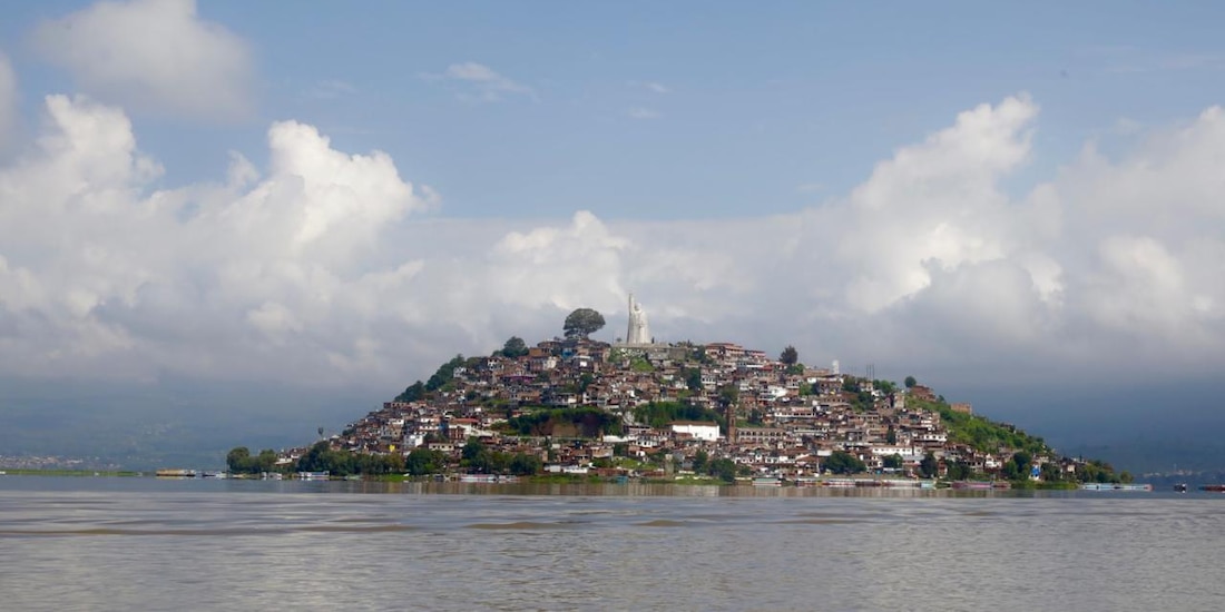El lago de Pátzcuaro.
