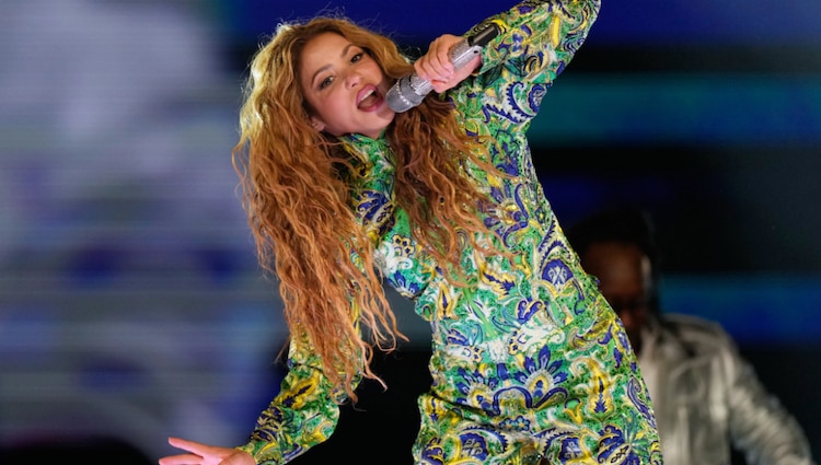 Shakira el sábado, durante su show en Copacabana