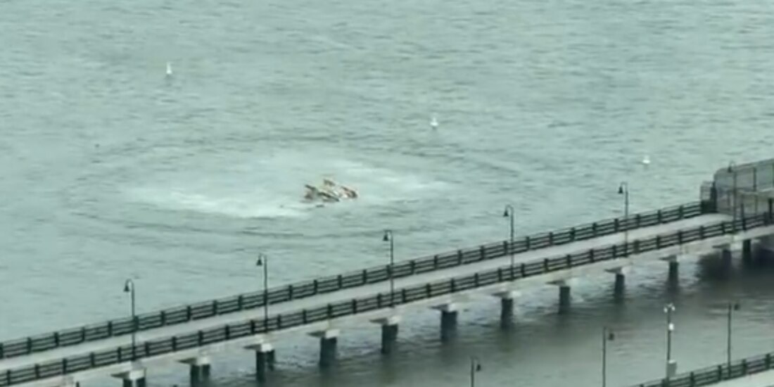Accidente en el Río Hudson, en Nueva York