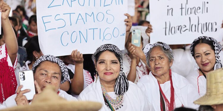Jaliscienses asistieron al evento de la mandataria federal en Zapopan.