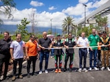 Inaugura Samuel García escenarios Fan Fest y Corredor Verde de Santa Lucía hasta la Torre Rise.