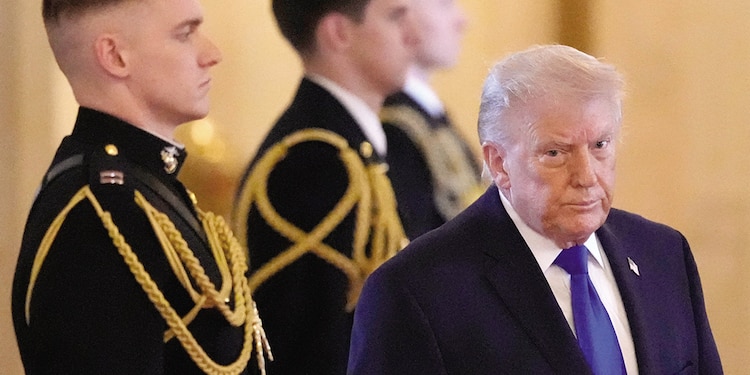 El presidente de EU, Donald Trump, ayer, en la Casa Blanca.