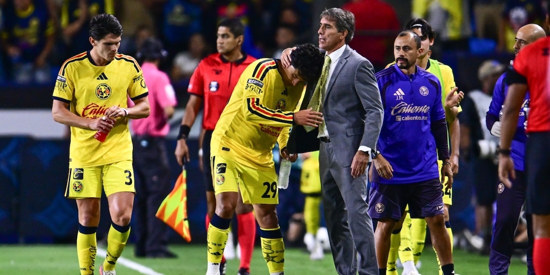 Guillermo Almada en el duelo de la Leagues Cup con el América vs Monterrey