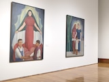 Obras expuestas del pintor duranguense Ángel Zárraga en los recintos del MUNAL.