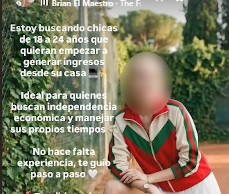 La publicación que hacían en redes para atraer a gente en Argentina casting