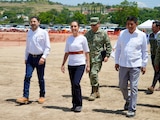 Presidenta Claudia Sheinbaum y Martí Batres supervisan Hospital del ISSSTE en Oaxaca.