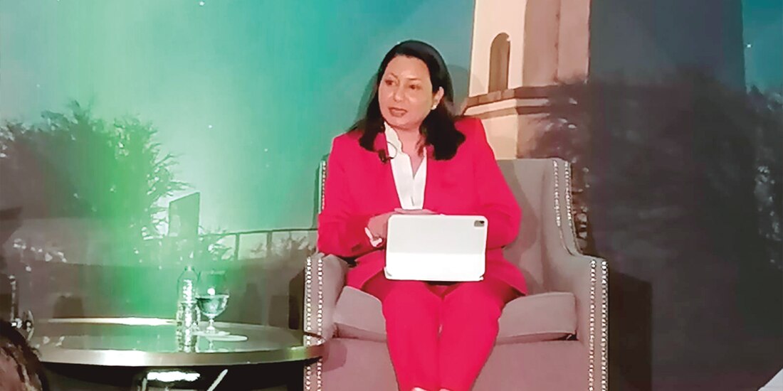 Shelly Shetty, directora general de calificaciones soberanas de Fitch Ratings, ayer en el “Credit Outlook México”.