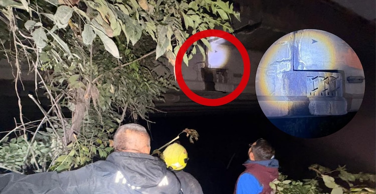 Autoridades realizando inspección del Puente de Tepalcapa