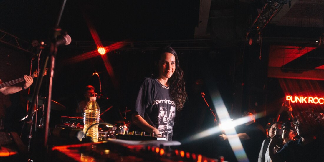 La vocalista, el martes en el Gato Calavera.