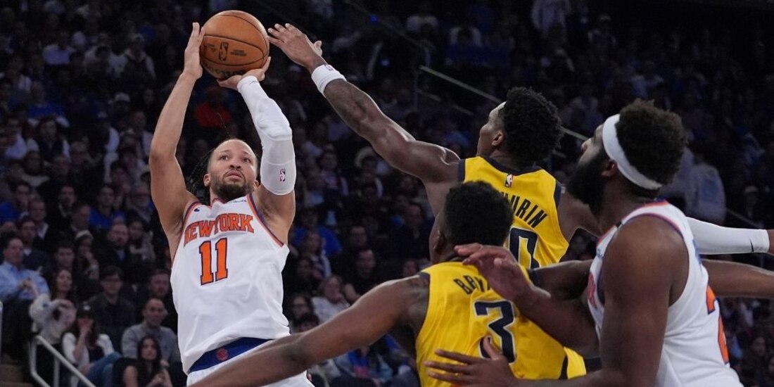 Los Knicks vencen a los Pacers en el Madison Square Garden.