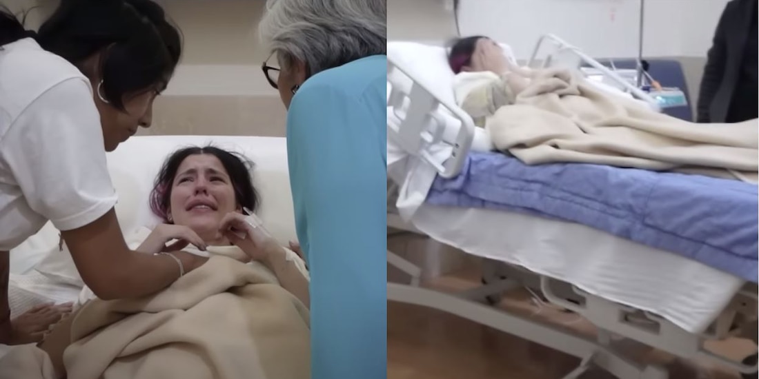 Lesslie Polinesia llora porque no quiere dar a luz para que su bebé no nazca prematuro