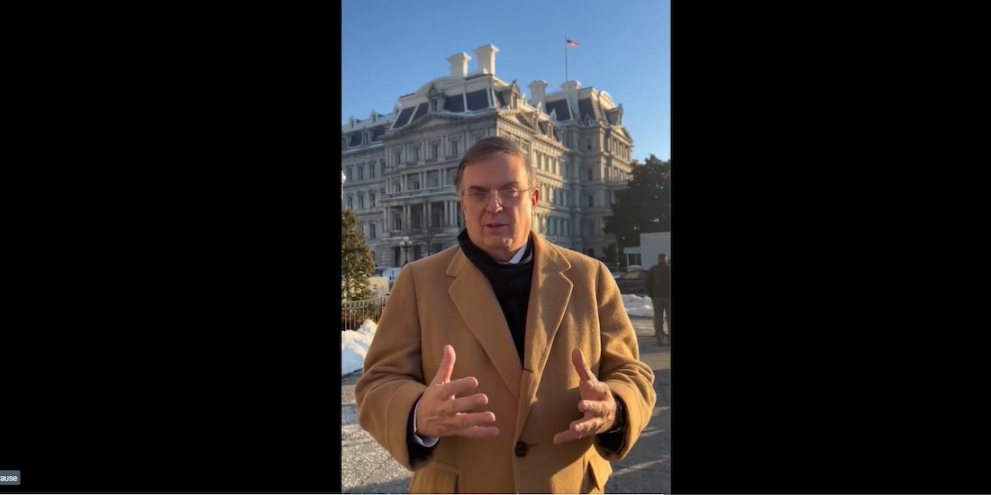 Marcelo Ebrard desde la capital de Estados Unidos.