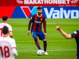 Una acción del duelo entre Sevilla y Barcelona de LaLiga de España