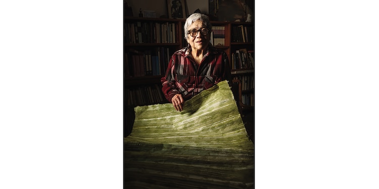 Irma Palacios, durante la entrevista en su casa en Tlalpan