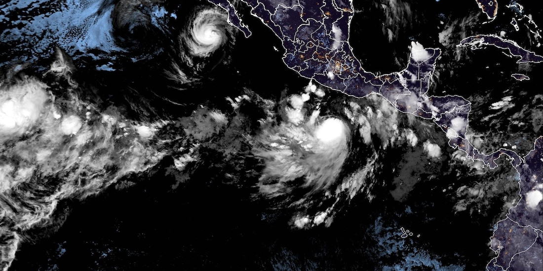 Tormenta tropical "Rachel" se ubicó el 27 de septiembre de 2026 al sur de Guerrero y Oaxaca.