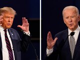 (Izq. a der.)Donald Trump y el exvicepresidente Joe Biden, el 29 de septiembre de 2020.