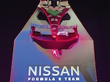 Así presentaron el monoplaza, ayer, de Nissan en el E-Prix.