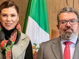 Marina del Pilar se reúne con Jorge Nuño Lara para revisar obras en Baja California.