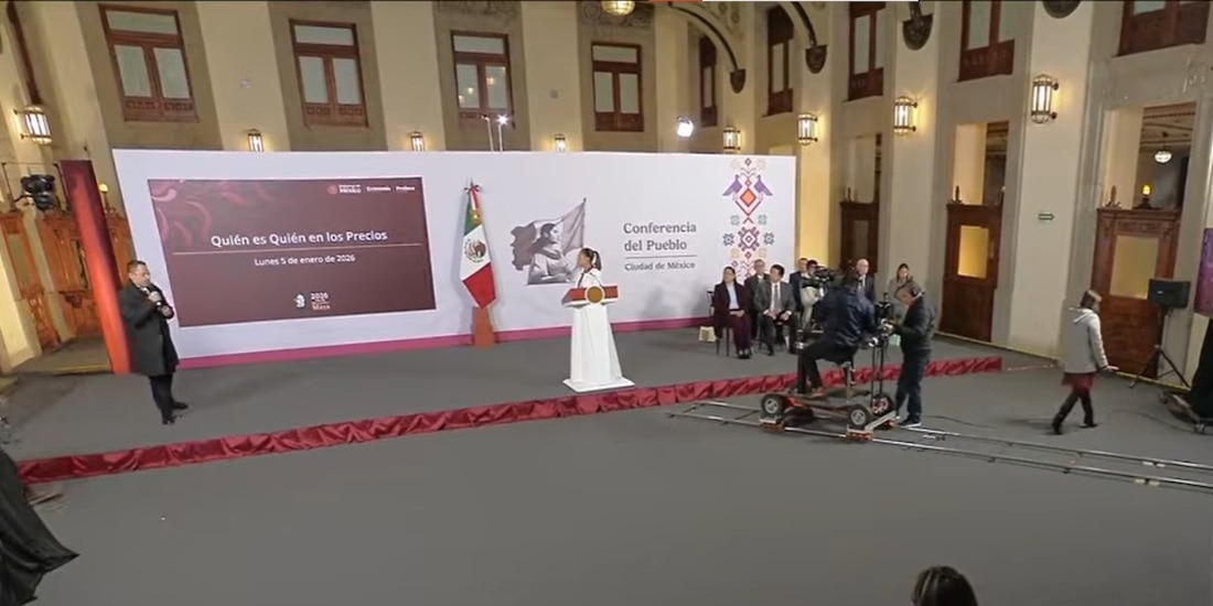 Iván Escalante, en Palacio Nacional este lunes.