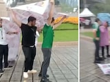 Identifican a los tres aficionados que agredieron a buscadoras en marcha en CDMX; uno de ellos, hijo de reconocido conferencista.