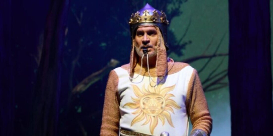 El actor en una escena de la obra.