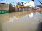 El nivel del agua en Tula alcanzó hasta el metro y medio de altura.
