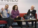 Luis Armando González, titular de ANUIES, ayer, durante un panel de conversación.
