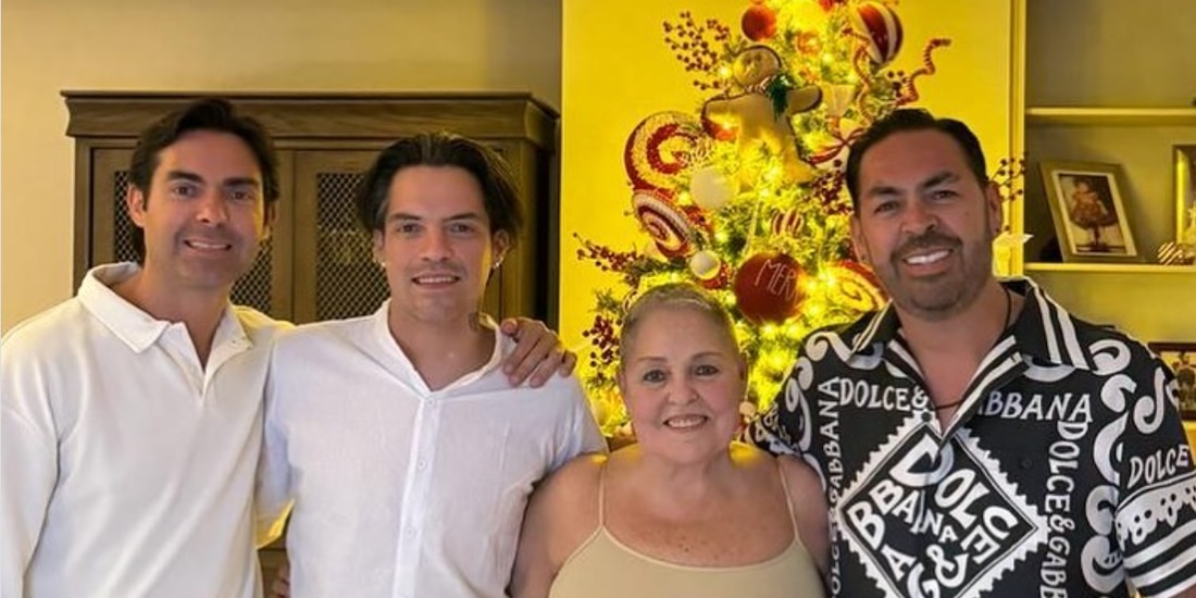 Lupita D'Alessio y sus hijos