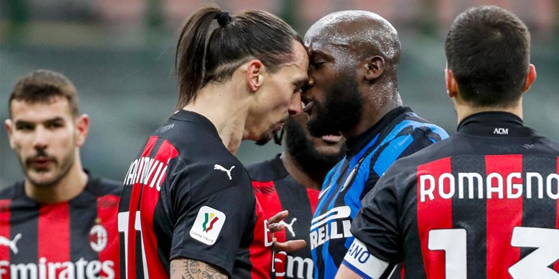 Zlatan fue expulsado y dejó al Milan con un hombre menos.