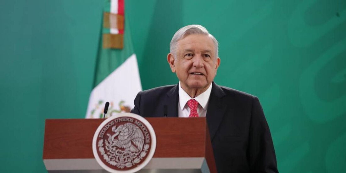 AMLO desde Palacio Nacional encabeza diariamente las "mañaneras".