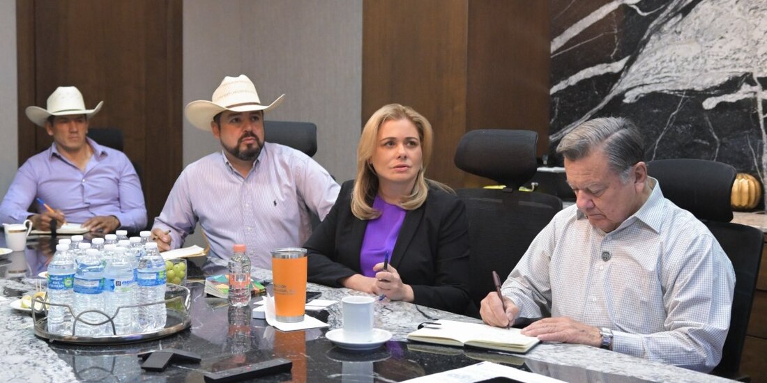 Maru Campos y Gobierno federal analizan soluciones para reanudar exportaciones de ganado a EU.