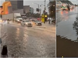 Inundaciones en la Ciudad de México por lluvias registradas el 8 de julio de 2026.