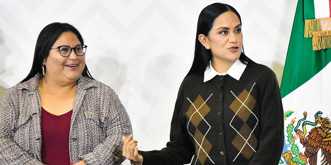 Citlalli Hernández y Ariadna Montiel Reyes, el pasado 27 de junio.