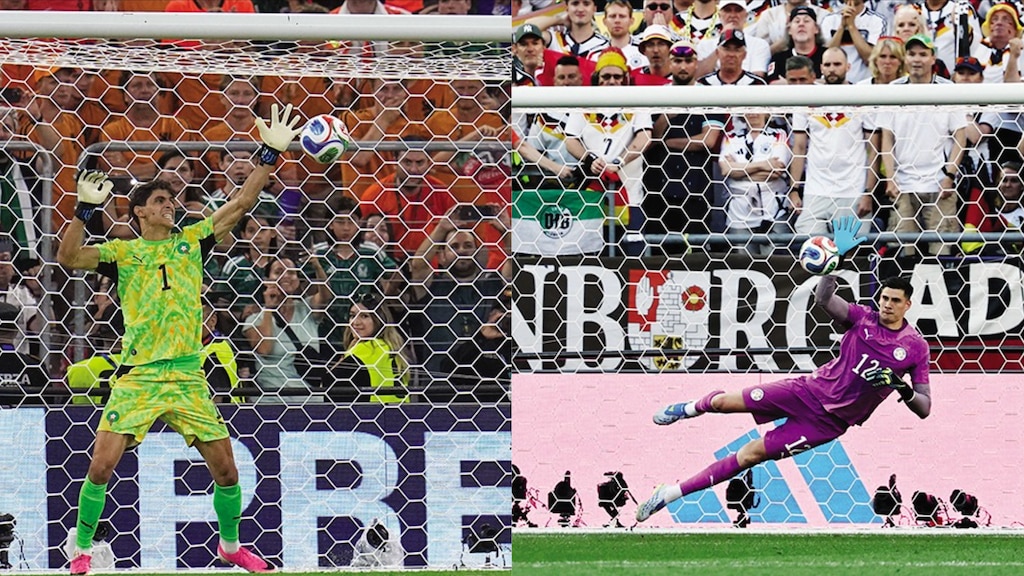 SUMMERVILLE, de Países Bajos, falla en muerte súbita y atajada , ayer, de un penalti a Alemania