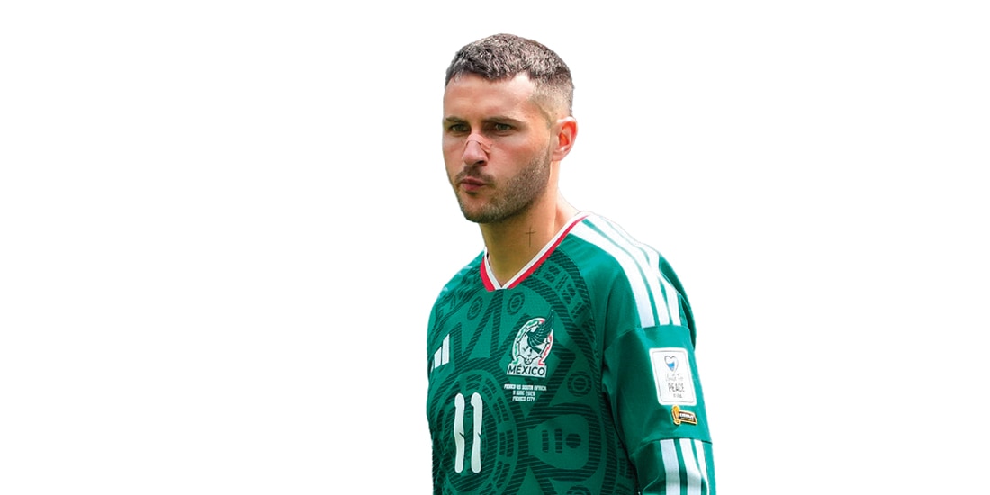 Santiago Gimenez │ Edad: 25 años;
posición: Delantero