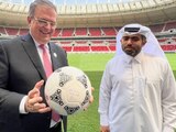 Ebrad se reunió con el jeque Mohammed bin Abdulrahman Al-Thani para hablar sobre la Copa Mundial en Qatar.