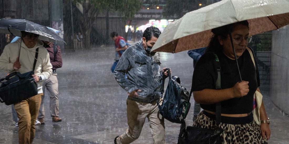 Fuertes lluvias en la CDMX