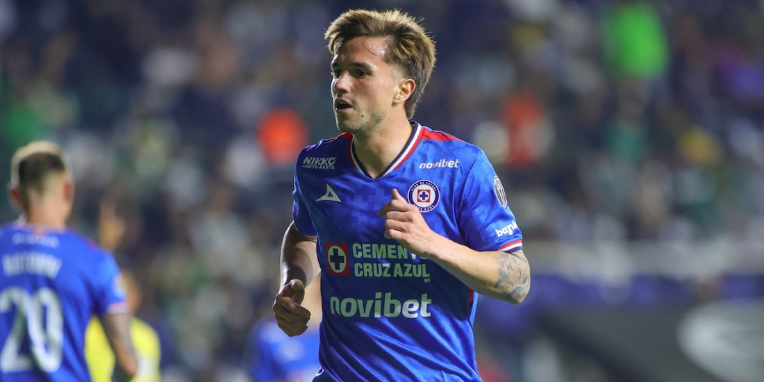 Agustín Palavecino hizo gol en su debut con Cruz Azul.