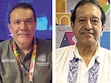 En la imagen, los secretarios de Turismo de Michoacán, Tlaxcala y Morelos, Roberto Monroy, Fabricio Mena y Daniel Altafi, respectivamente