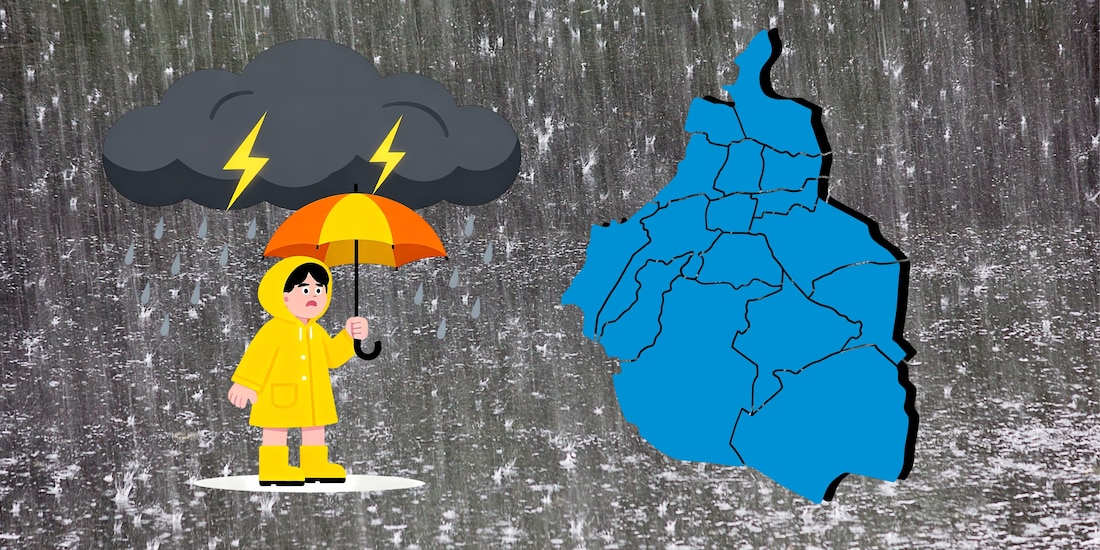 Temporal de lluvias fuertes en CDMX