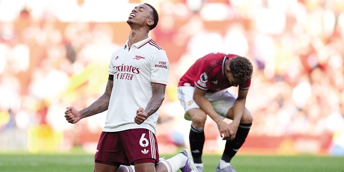 Matheus Cunha festeja el partido de ayer, en el inicio de la campaña